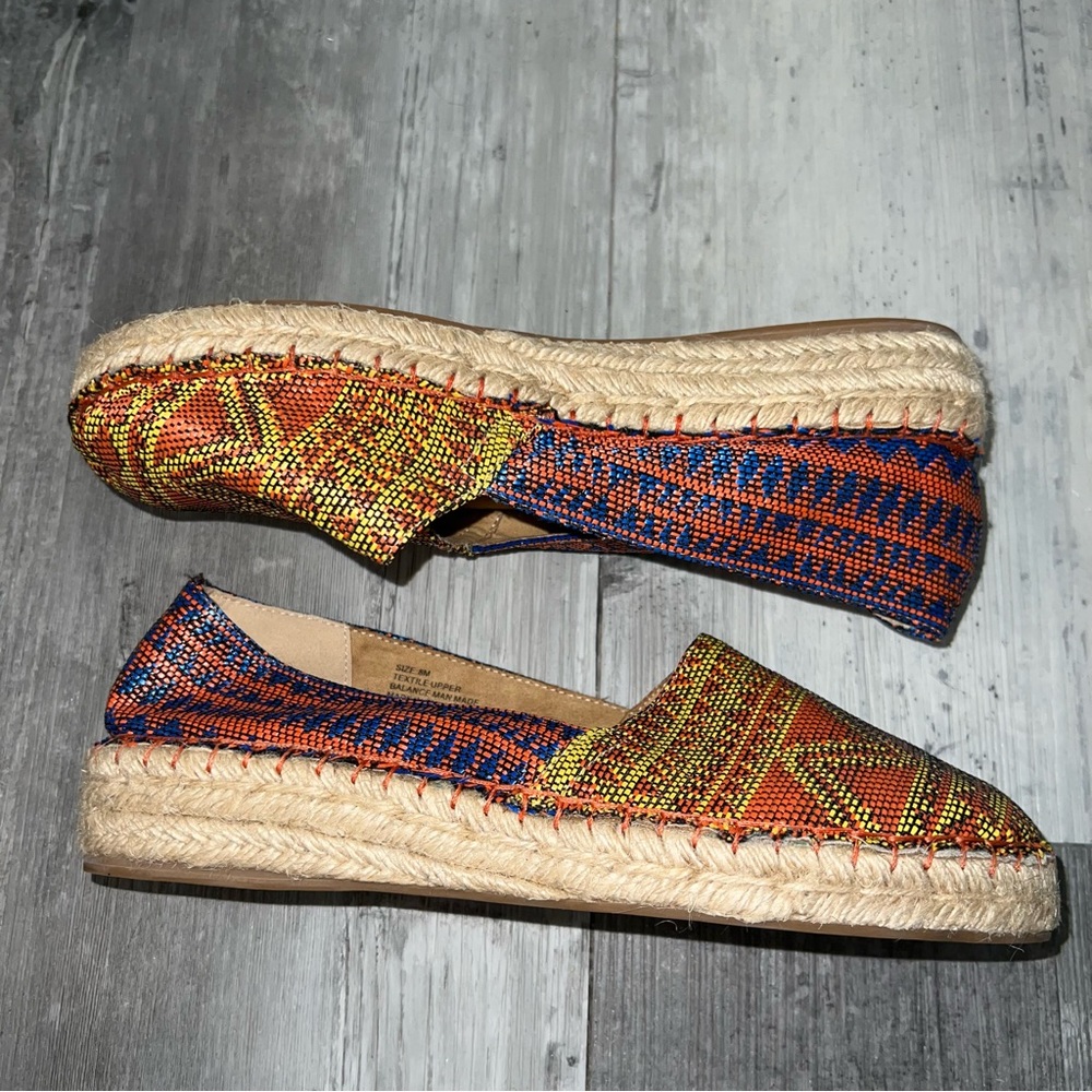 Soft Surroundings Boho Canvas Slip On Espadrilles - image 4